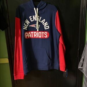 Fanatics New England Patriots Blue and Red Hoodie